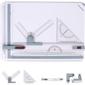 Inch A3 Drawing Board, Multifunctional Drafting Table with Clear Scale Lines and Adjustable Measuring System Angle, Drawing Board Graphic for Architectural Sketch in Saudi Arabia