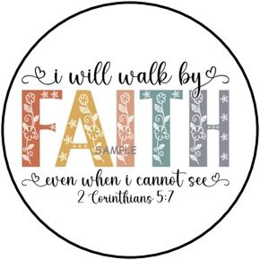30 Pcs Faith Stickers Envelope Seals Favors Stamps Labels Tags 1.5" Round Sticker for Letters Cards Gifts Packages Boxes Religious in Kuwait