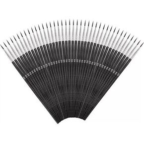 100pc Very Small Paint Brushes Fine Tip for Nail Art Model Craft Painting Black in Kuwait