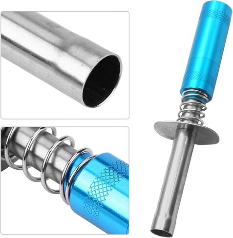 1/8 RC Car Glow Plug Igniter Starter 1/10 Nitro Engine Start Tool Support AA Batteries Power Compatible with 1:8 1:10 Scale Crawler Buggy Monster Truck Car Boat Plane Traxxas Tamiya Blue in Saudi Arabia