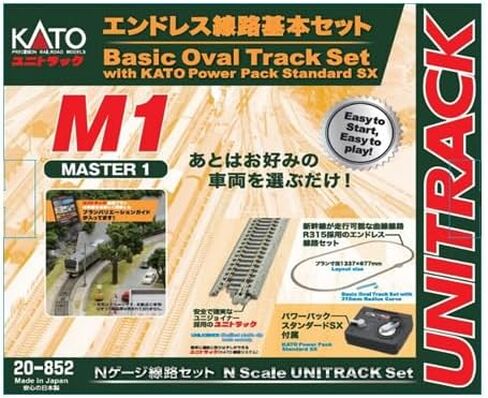 مجموعة KATO N Gauge M1 الأساسية التي لا نهاية لها للمسار الرئيسي 1 20-852 مجموعة السكك الحديدية النموذجية 20-852 in Kuwait