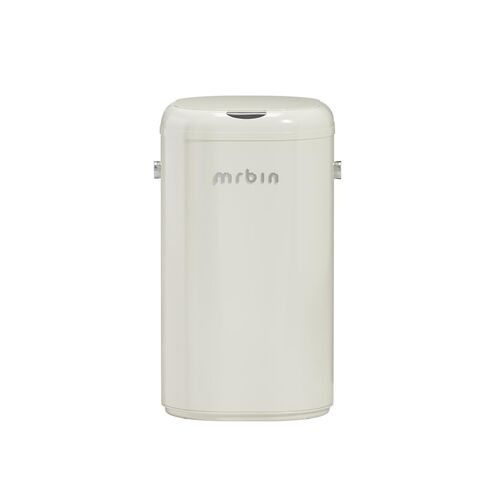 سلة مهملات فضلات القطط من MRBIN مصنوعة من المعدن، سعة 30 لتر / 7.9 جالون، سطل حفاضات امتصاص تلقائي، صندوق قمامة بعجلات، صندوق فضلات للتحكم في رائحة فضلات القطط، مستشعر للحركة in Kuwait