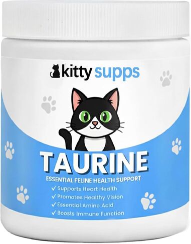 Taurine Supplement for Cats,KittySupps Taurine for Cats - Supports Heart, Eyes & Immunity, Promotes Energy & Healthy Coat, 200 Gram Powder Supplement. in Saudi Arabia