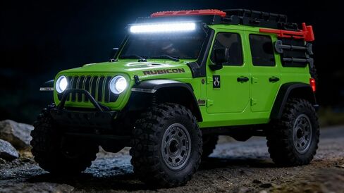 RC Car LED Head Lights Bar for Axial SCX30 1/30 Jeep Wrangler, 7-Light Roof Light Kit with Wiring Harness (White Light Bar) in Saudi Arabia