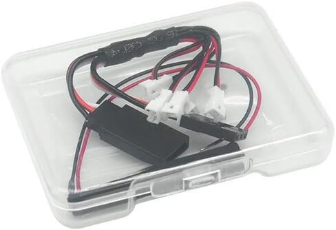 RC Car LED Head Lights Bar for Axial SCX30 1/30 Jeep Wrangler, 7-Light Roof Light Kit with Wiring Harness (White Light Bar) in Saudi Arabia