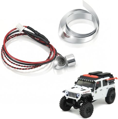RC Car LED Head Lights Bar for Axial SCX30 1/30 Jeep Wrangler, 7-Light Roof Light Kit with Wiring Harness (White Light Bar) in Saudi Arabia