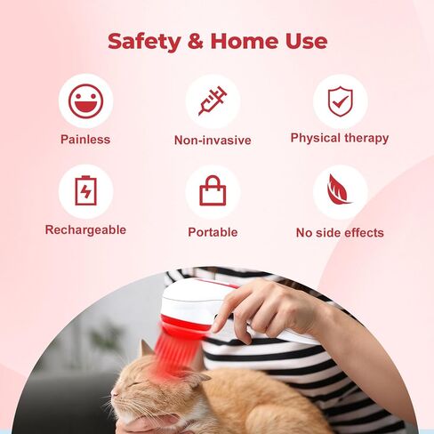 5000mAh Cold Laser Therapy Device for Dogs with 3 Levels, 5 * 808nm & 10 * 650nm Vet Laser Treatment for Joint with Magnetic Cover, Pets NIR Infrared Red Light Therapy for Cats Horse Pain Relief in Saudi Arabia