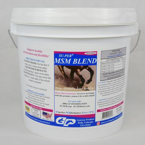 مكمل مفاصل الحصان SU-PER MSM Blend - يساعد في الحفاظ على حركة المفاصل ومرونتها في الخيول - 2.5 رطل in Kuwait