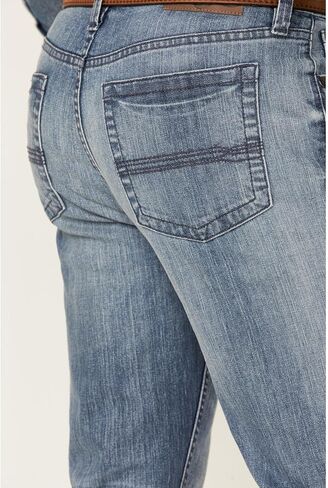 Cody James Men's Buckskin Light Wash Stretch Slim Straight Jeans Blue 33W x 36L in Kuwait