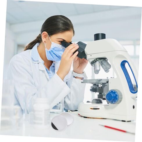 Healifty 2sets Microscope Reflector Mirror Replacement for Adults Professionals 2pcs*2 in Saudi Arabia