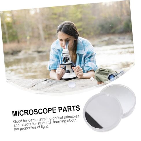 Healifty 2sets Microscope Reflector Mirror Replacement for Adults Professionals 2pcs*2 in Saudi Arabia