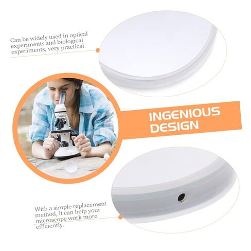 Healifty 2sets Microscope Reflector Mirror Replacement for Adults Professionals 2pcs*2 in Saudi Arabia