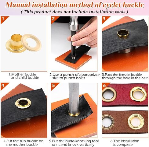 PECMER 300 PCS Gold Eyelets and Grommets- 1/8 Inch Copper Eyelets Grommets with Washers for Belt Bag Tag Scrapbook-3mm Eyelets for Paper Crafts and Fabric Shoes in Saudi Arabia
