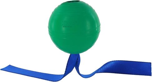 PetKORE: KoreFlex Ball & Tail - Horse-Equine Toy, 4.75" Green Ball, Shape Maintaining Rubber, Durable Strap, Treat Stuffing Center, Toss-Bounce-Play in Saudi Arabia