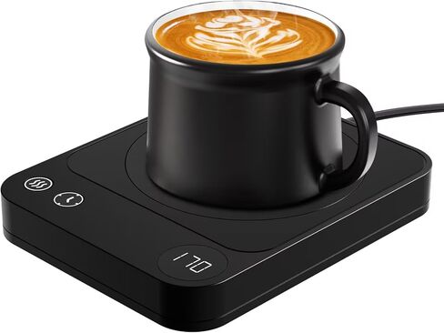 Mug Warmer,3-Temp Settings Coffee Mug Warmer,Automatic Shut Off Coffee Warmer,Mug Warmer for Desk with Anti-Scalding Silicone,Portable Coffee Cup Warmer,Coffee Warmer for Desk Suits for Various Mugs in Kuwait