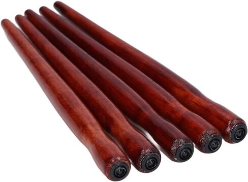 5PCS Dip Pen Nib Holder, 150mm/5.91in Sandalwood Mahogany Color Calligraphy Nibs Holder for Writing and Drawing in Saudi Arabia