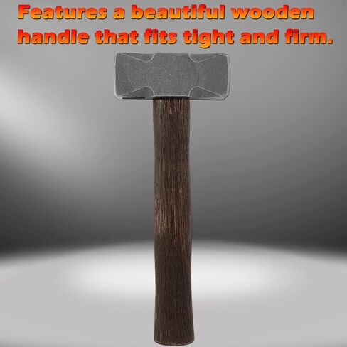 2.2LB Forging Square Hammer with Double Faces Perfect for Farrier Bladesmithing Blacksmith Anvil Knife in Saudi Arabia