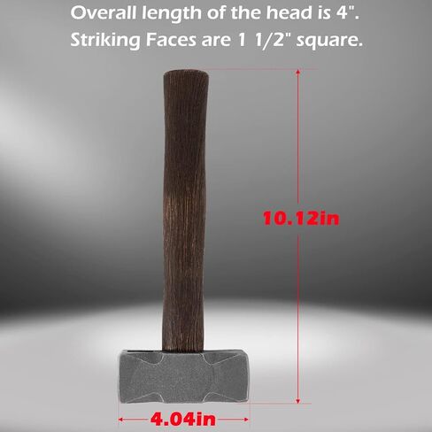2.2LB Forging Square Hammer with Double Faces Perfect for Farrier Bladesmithing Blacksmith Anvil Knife in Saudi Arabia