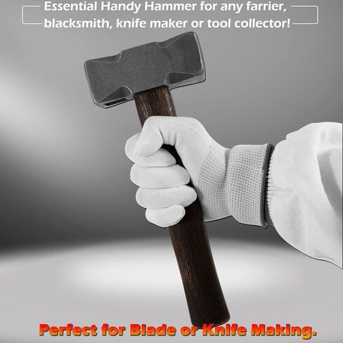2.2LB Forging Square Hammer with Double Faces Perfect for Farrier Bladesmithing Blacksmith Anvil Knife in Saudi Arabia