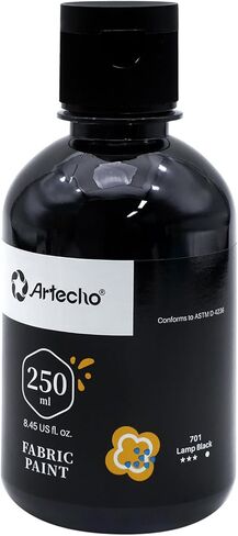 مجموعة طلاء قماش Artecho - 8 ألوان (20 مل / 0.7 أونصة لكل منها) طلاء ملابس دائم للقمصان التي تصنعها بنفسك، وحقائب اليد والقماش، وطلاء نسيجي مرن وقابل للغسل in Kuwait