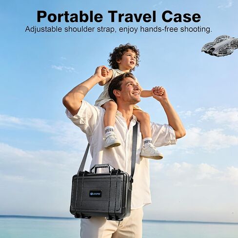 Lekufee Waterproof Hard Carrying Case for DJI Neo 2, Fly More Combo, DJI RC 2/RC N3, Battery(5 pcs), Charging Hub, and other Accessories(Case Only) in Saudi Arabia