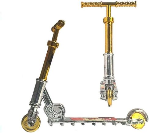 Gold Mini Finger Scooter Two Wheel Scooter Educational Toys Finger Bike Plastic Fingerboard Skateboard Simulation Toy (Style A) in Saudi Arabia