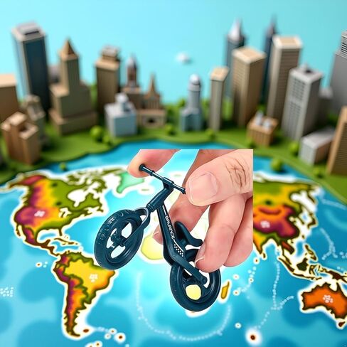 دراجة جبلية صغيرة ذات أصابع، شكل تزيين سطح المكتب لركوب الدراجات، لون عشوائي، شخصية صغيرة لركوب الدراجات الجبلية (قطعتان) in Kuwait