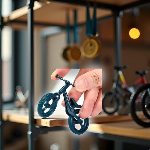 Mini Finger Mountain Bike, Desktop Decoration Cycling Figure, Random Colour, Small Mountain Cycling Figure Finger Playing in Saudi Arabia