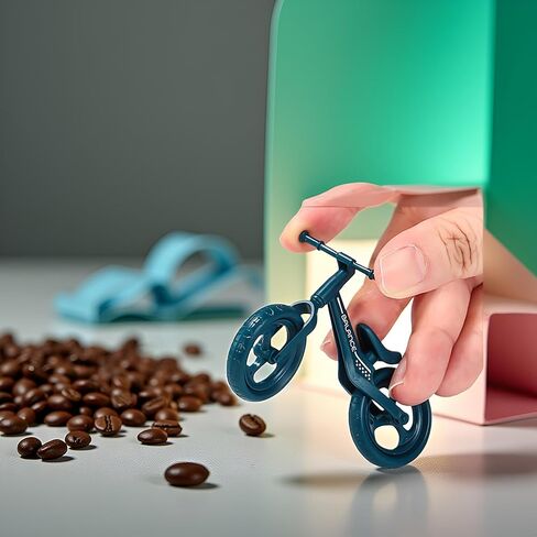 Mini Finger Mountain Bike, Desktop Decoration Cycling Figure, Random Colour, Small Mountain Cycling Figure Finger Playing in Saudi Arabia