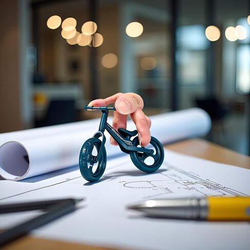 Mini Finger Mountain Bike, Desktop Decoration Cycling Figure, Random Colour, Small Mountain Cycling Figure Finger Playing in Saudi Arabia