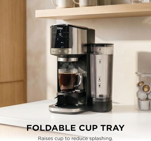 Ninja DualBrew Coffee Maker | Brew Coffee Grounds & Pods | Brew Classic, Rich, Over Ice, & Cold Brew | Brew Single-Serve Cup to Full 12-Cup Carafe | Stainless Steel | GP161 in Saudi Arabia