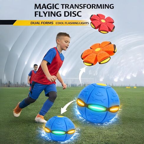 2pcs Dual-Shape Magic Ball with 6 LED Lights -Pop up Ball, Magic Bouncing Ball, Bouncing Balls, Magic Flying Saucer, Bouncy Balls in Saudi Arabia