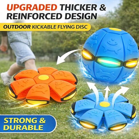 2pcs Dual-Shape Magic Ball with 6 LED Lights -Pop up Ball, Magic Bouncing Ball, Bouncing Balls, Magic Flying Saucer, Bouncy Balls in Saudi Arabia