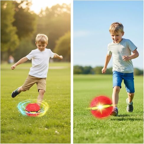 2pcs Dual-Shape Magic Ball with 6 LED Lights -Pop up Ball, Magic Bouncing Ball, Bouncing Balls, Magic Flying Saucer, Bouncy Balls in Saudi Arabia