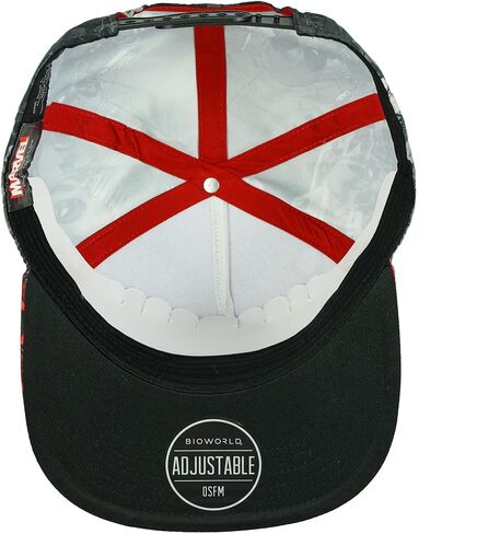 Deadpool Allover Print Snapback Hat Cap New Marvel Comics Grey in Saudi Arabia