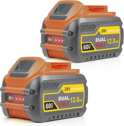 بديل 12 أمبير لبطارية Dewalt 20V 60V Max، متوافقة مع DCB606 DCB609 DCB612، متوافقة مع أدوات الطاقة اللاسلكية DeWalt 20V 60V in Kuwait