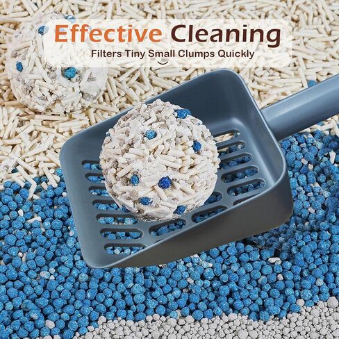 Cat Pooper Scooper, 2 in 1 Cat Litter Scoop with Holder Stand Cat Stuff Cat Scooper for Litter Box Cat Accessories Cat Supplies Kitty Litter Scoop Heavy Duty and Easy Clean Scoop Away Cat Litter in Saudi Arabia