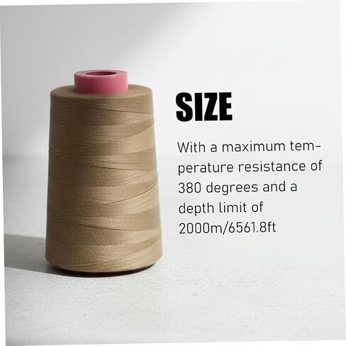 Serger Thread 2000m Radiation & Fire-Resistant Heavy Duty Thread Electrical Insulation Aramid Sewing Supplies and Accessories for Clothing, Protection SuitSerger in Kuwait