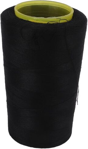 Serger Thread Polyester Black 2Pcs Premium Fray Fadeless Durable Sturdy High Strength Sewing Machine Thread for Quilting Overlock Piecing Machine Hand Sewing Crafts 3000 Yards in Saudi Arabia