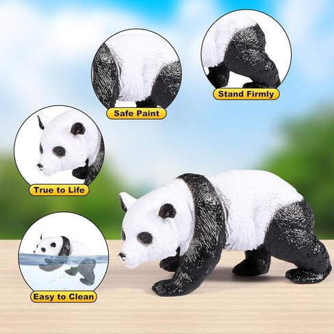Safari Animals Figures Toys, Realistic Jumbo Wild Zoo Forest Figurines Plastic African Jungle Animals Playset for Kids Toddlers, 16Piece Gift Set in Saudi Arabia