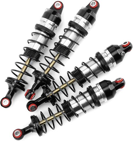 الألومنيوم 7075 سبائك قابل للتعديل الربيع امتصاص الصدمات 89mm الخيوط المثبط لTra-xxas 1:16 Mini Maxx 4WD Mini XRT VXL-3S Monster Truck Upgrades (أحمر) in Kuwait