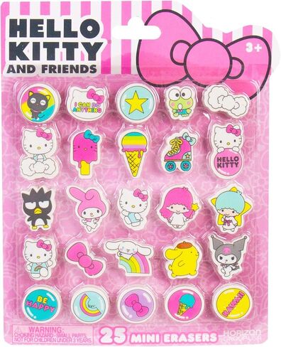 Hello Kitty® and Friends 25 ممحاة صغيرة، تتضمن ممحاة سانريو اللطيفة مع My Melody وCinnamoroll وKeroppi وChococat وPompompurin والمزيد، وKawaii Sanrio Merch واللوازم المكتبية والمدرسية in Kuwait