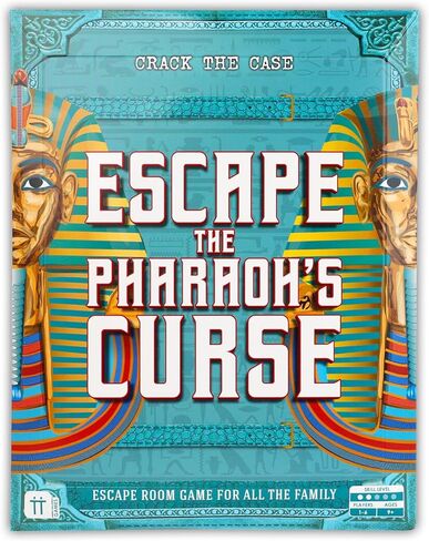 Talking Tables Crack The CASE Egyptian Escape Room Game Pharaoh's Curse Escape Room Game Ancient Egypt Themed Family Games for Kids Teens Puzzles Clues Brain Teaser Puzzles Ages 9+ 1-6 Players in Saudi Arabia