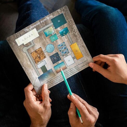 Talking Tables Crack The CASE Egyptian Escape Room Game Pharaoh's Curse Escape Room Game Ancient Egypt Themed Family Games for Kids Teens Puzzles Clues Brain Teaser Puzzles Ages 9+ 1-6 Players in Saudi Arabia