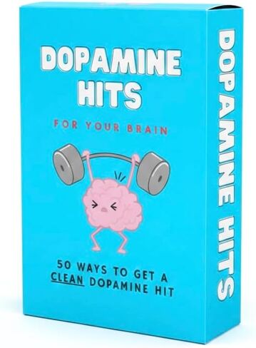 Dopamine Hits, Mood-Boosting Activity Cards, 50 Fun Self-Care Prompts for Mental Health, Stress Relief and Daily Inspiration, Therapy and Wellness Gift for Adults and Teens in Kuwait