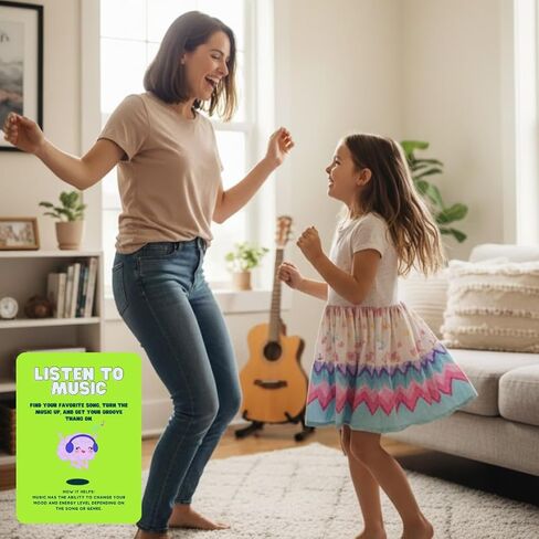 Dopamine Hits, Mood-Boosting Activity Cards, 50 Fun Self-Care Prompts for Mental Health, Stress Relief and Daily Inspiration, Therapy and Wellness Gift for Adults and Teens in Kuwait