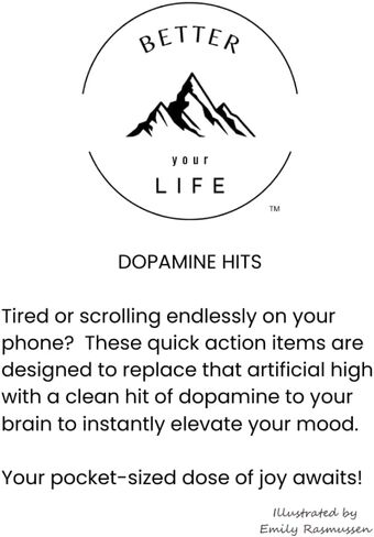Dopamine Hits, Mood-Boosting Activity Cards, 50 Fun Self-Care Prompts for Mental Health, Stress Relief and Daily Inspiration, Therapy and Wellness Gift for Adults and Teens in Kuwait