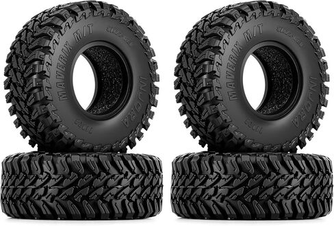 إطارات INJORA 1.0 بوصة MAVERIX M/T 57 * 22 مم لترقية زواحف RC 1/18 1/24 (T1028) in Kuwait