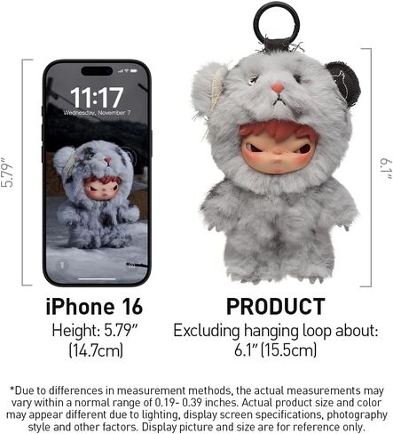 POP MART Hirono Road Journal Series-Plush Doll Pendant Blind Box Figures, Collectible Toys Home Decorations, Holiday Birthday Gifts for Girls and Boys, Single Box in Kuwait
