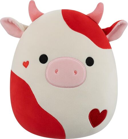 Squishmallow الأصلي 12 بوصة Ludwig The Teal Frog Holding Rose - قطيفة رسمية لعيد الحب من Jazwares (متوسطة الحجم) in Kuwait
